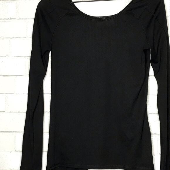 Athleta Top Black Long Sleeve Women’s Small - Picture 2 of 6